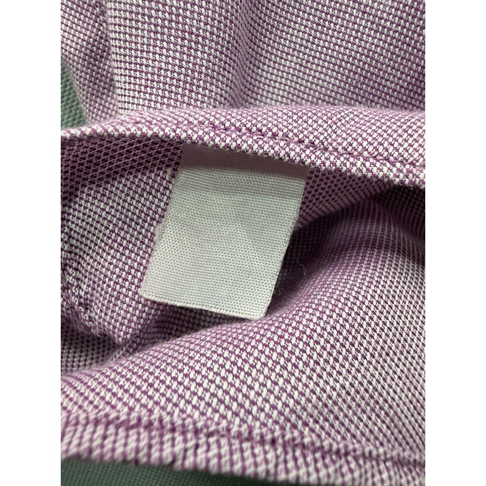 Vintage Tommy Hilfiger Crest Oxford Shirt Purple Long Sleeve Men's 17.5 34/35 XL - Picture 9 of 12